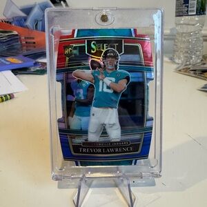 🔥 2021 Trevor Lawrence Panini Select Die Cut Prizm Rookie Card